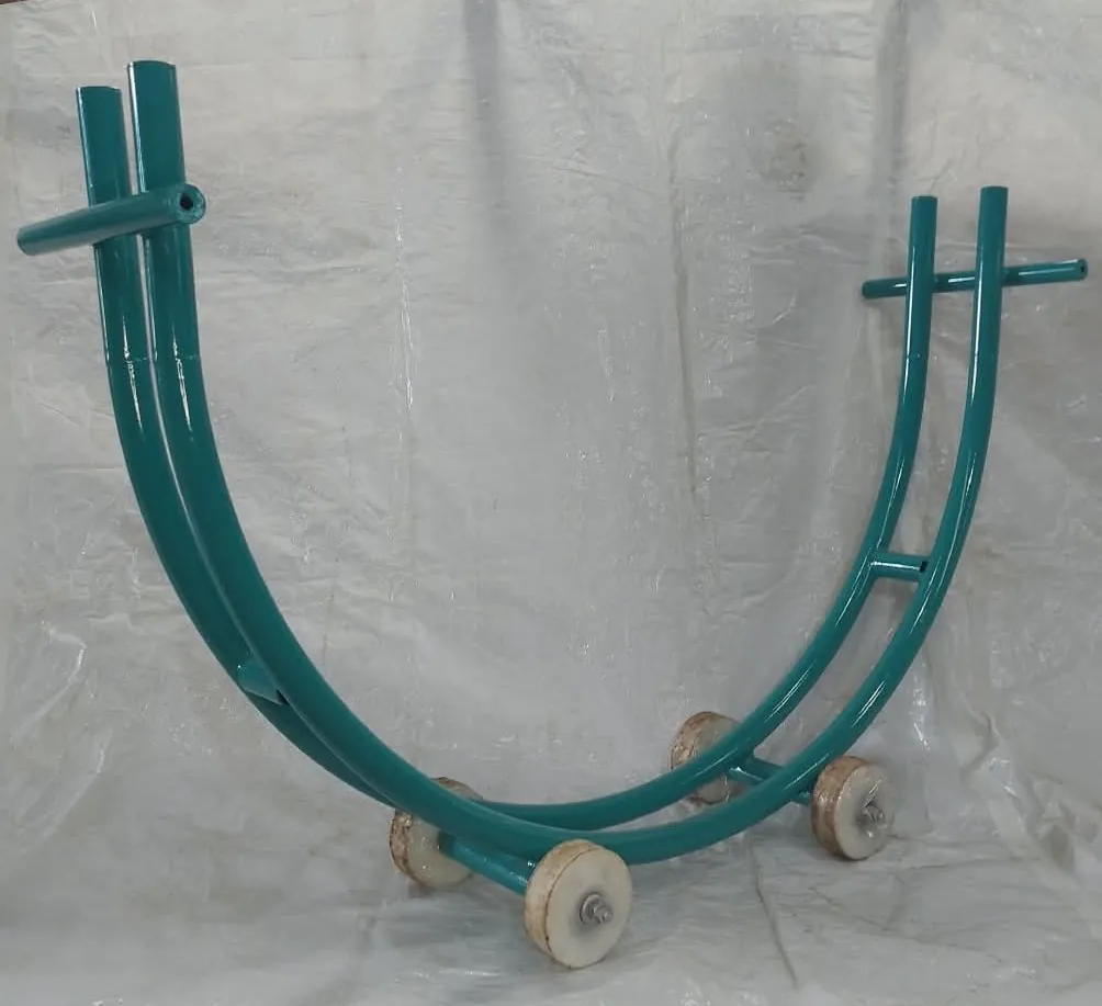 Bobbin cradle trolley on nylon wheels, made by Spline Curves