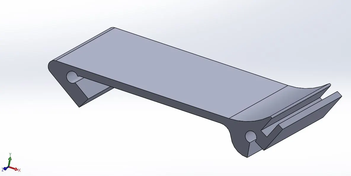SolidWorks model of a hook accessory