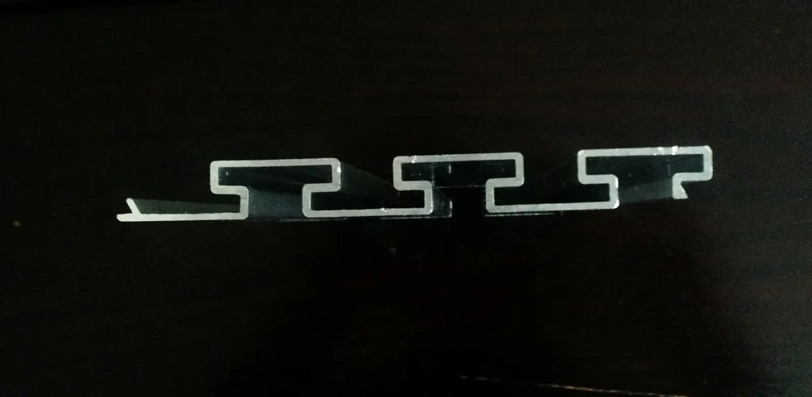Cross-section of the finished aluminium extrusion